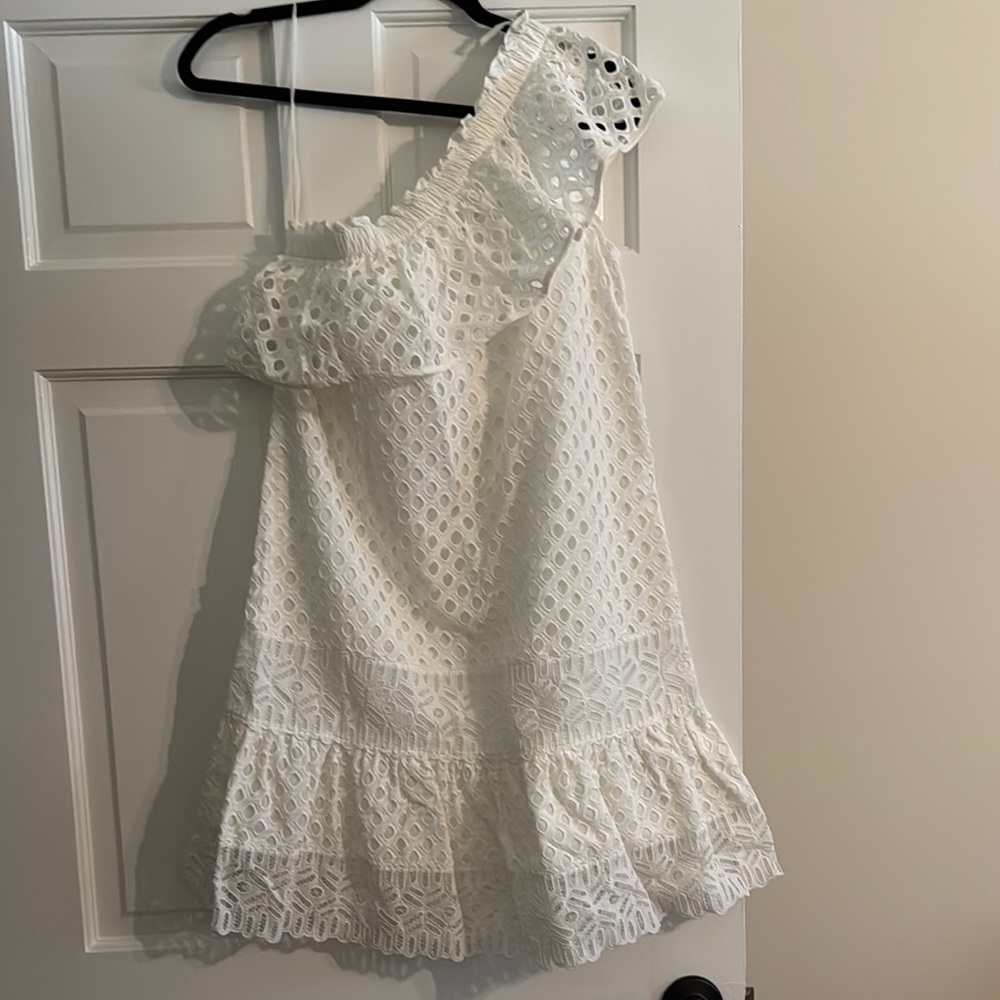 NWT Tory Burch Elegant White Eyelet Kids Dress